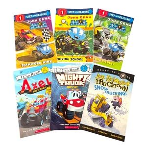 Monster Truck Early Reader Book Lot